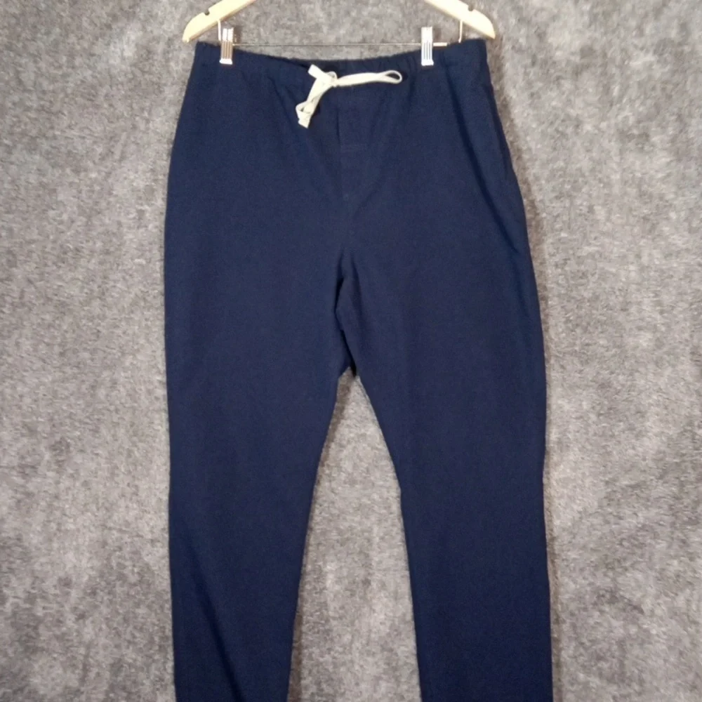 Figs Men's Navy Blue Pisco Scrub Pant Pullover Elastic Waistband Tall Size Large